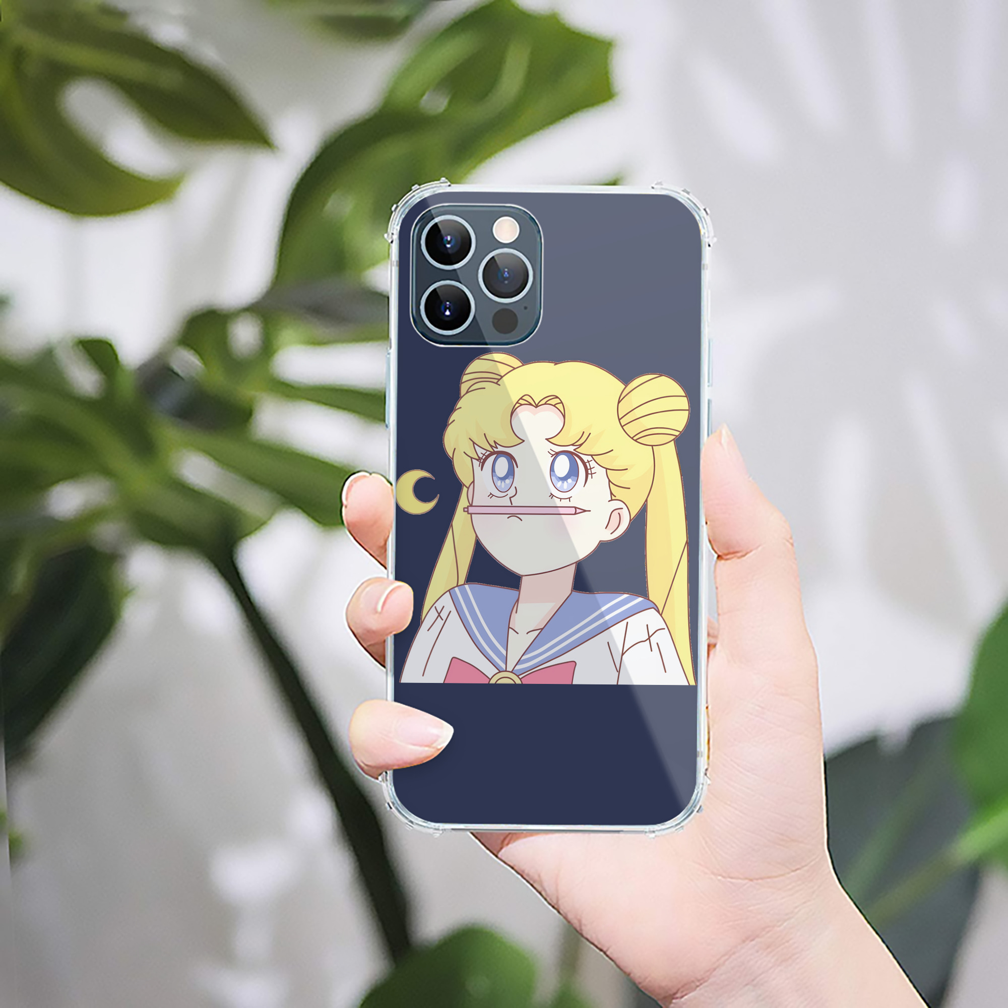 （画像用） 美少女戦士セーラームーン 愛野 美奈子 あいの みなこ Sailor Moon Aino Minako 【iPhone 12シリーズ対応】透明スマホケース（クリアソフトケース）